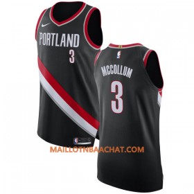 Maillot NBA Portland Trail Blazers CJ McCollum 3 Nike 2017-18 Noir Swingman - Homme